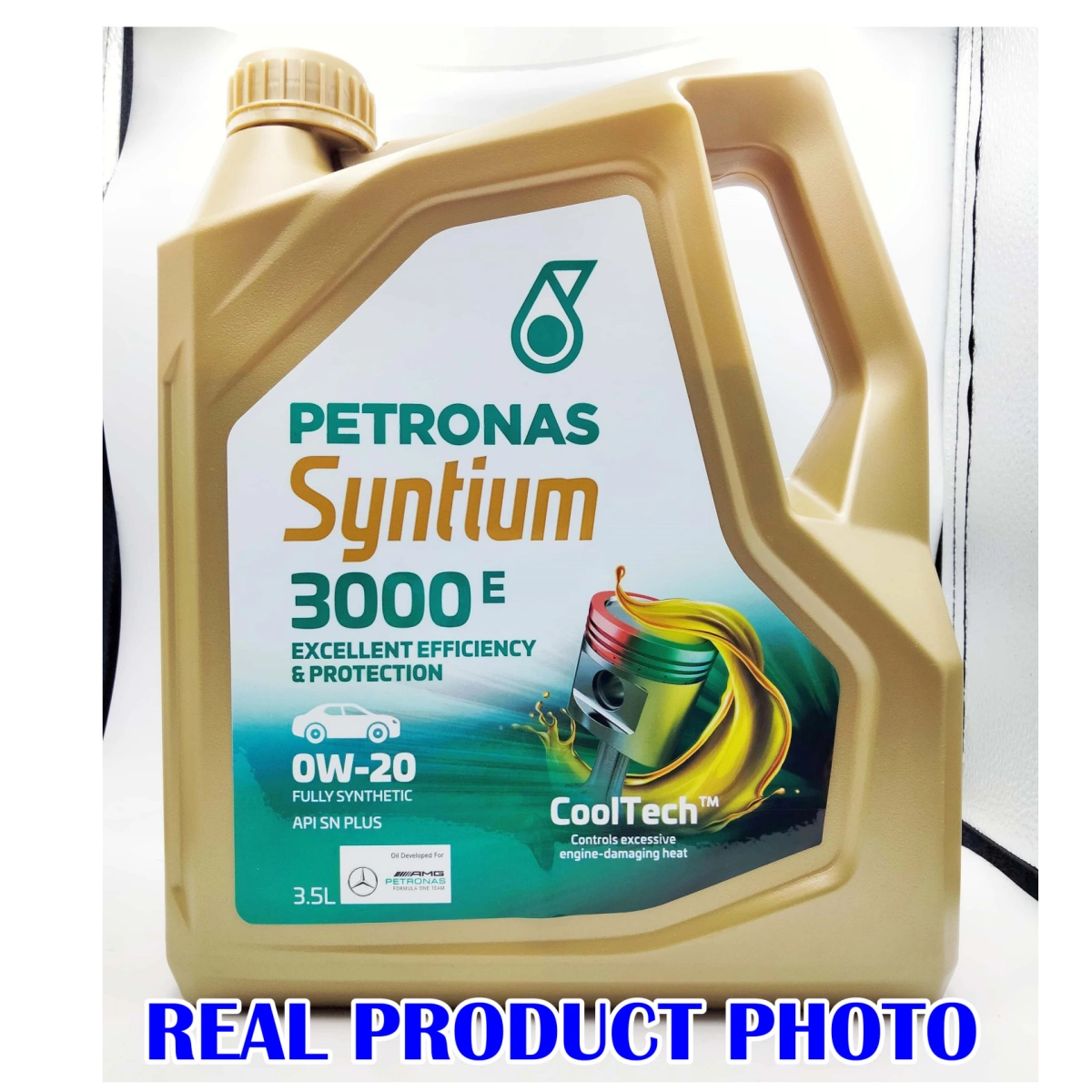 Original Petronas Engine Oil Syntium 3000 0W20 Fully Synthetic 3.5Liter Myvi New Bezza Axia Minyak Hitam 0W-20 - Image 4