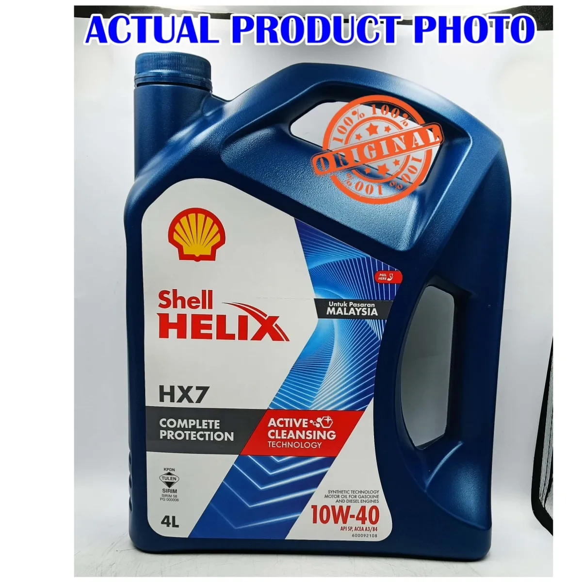 Original Engine Oil Shell Helix HX7 10W40 Semi Synthetic Proton Perodua Honda Toyota Minyak Enjin Hitam Kereta 10W-40 - Image 5