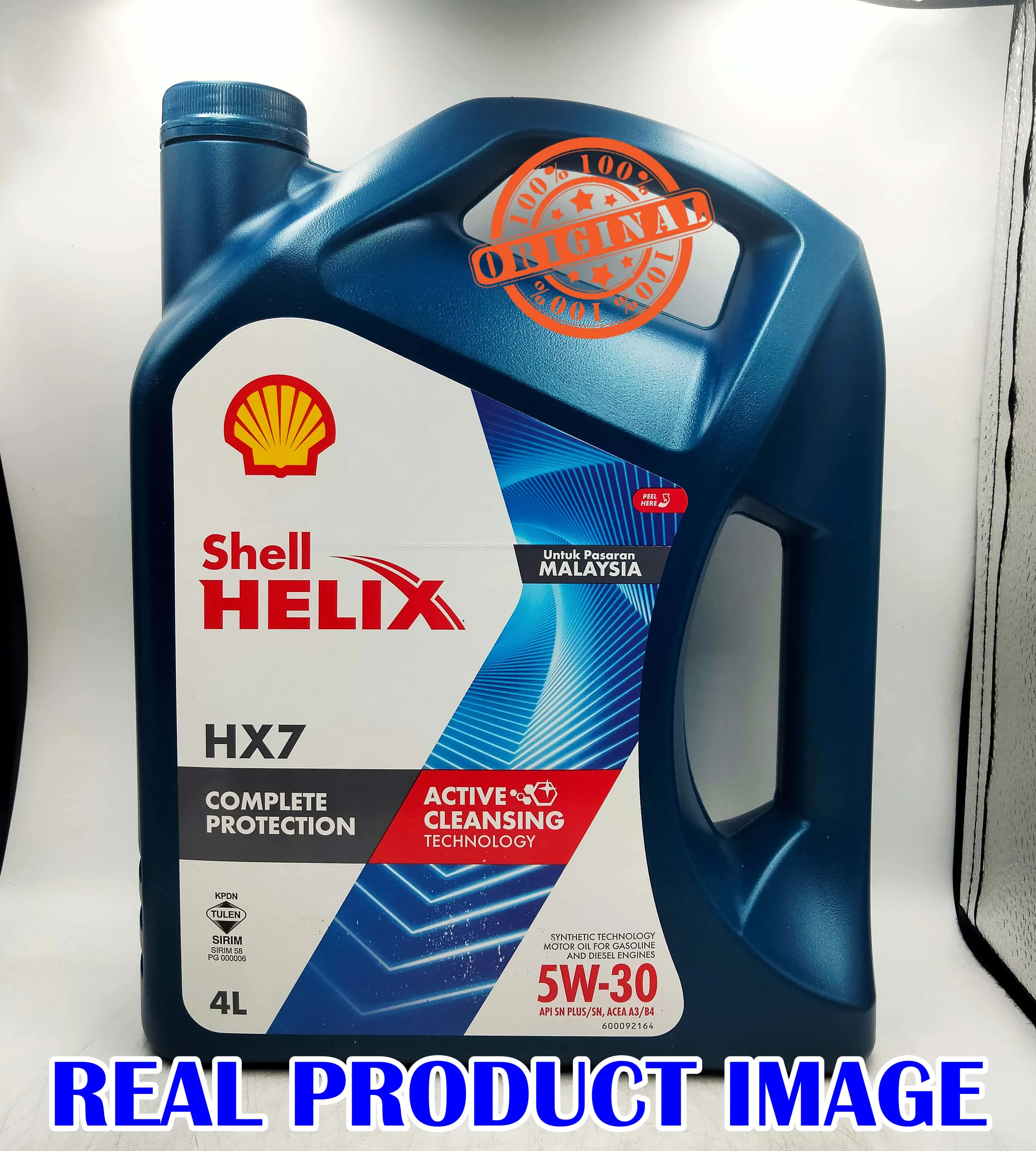 Original Engine Oil Shell Helix HX7 5W30 SN PLUS SN Semi Synthetic 4Liter Toyota Honda Nissan Proton Minyak Hitam Kereta - Image 6
