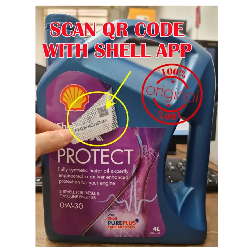 Original Shell Helix Protect 0W30 Turbo Engine Oil Fully Synthetic SN ...