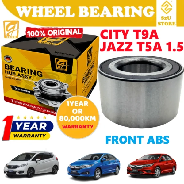 Gaido Front Rear Wheel Bearing Hub Honda Jazz T5A 1.5 City T9A Depan Belakang Bearin Tayar Kereta