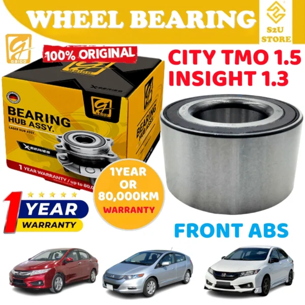 Gaido Front Rear Wheel Bearing Hub Honda City TMO 1.5 Insight 1.3 Depan Belakang Bearin Tayar Kereta
