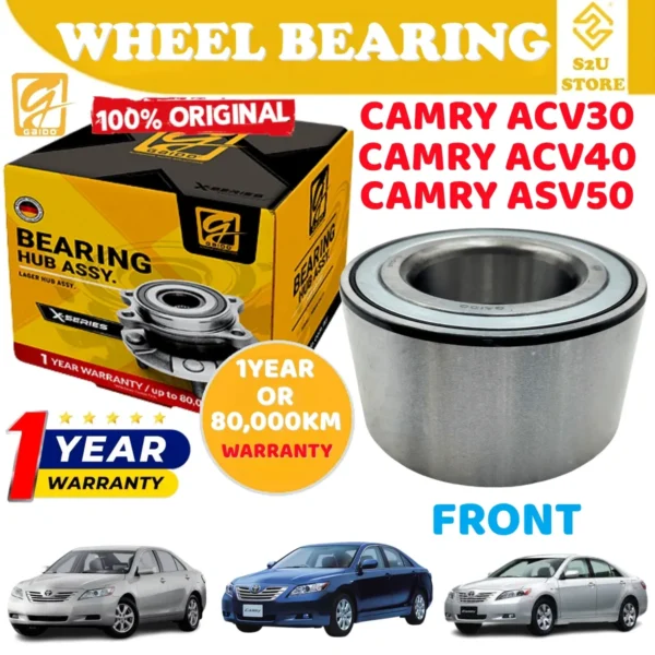 Gaido Front Wheel Bearing Hub Toyota Camry ACV30 ACV40 ASV50 ACR40 Depan Bearin Tayar Kereta