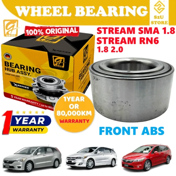 Gaido Front Rear Wheel Bearing Hub Honda Stream SMA 1.8 RSZ 1.8 RN6 1.8 2.0 Depan Belakang Bearin Tayar Kereta