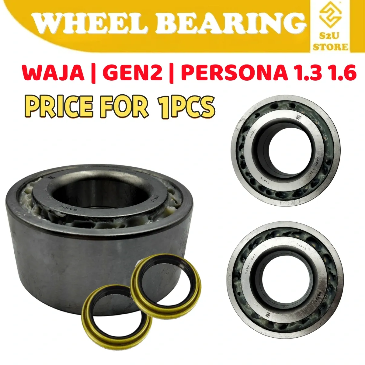 Gaido Front Rear Wheel Bearing Hub Proton Waja Gen2 Persona 1.3 1.6 Depan Belakang Bearin Tayar Kereta - Image 4