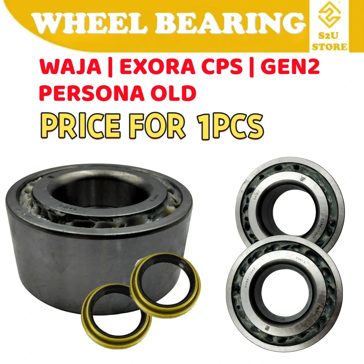 Gaido Front Rear Wheel Bearing Hub Proton Waja Gen2 Satria Neo Persona Depan Belakang Bearin Tayar Kereta - Image 4
