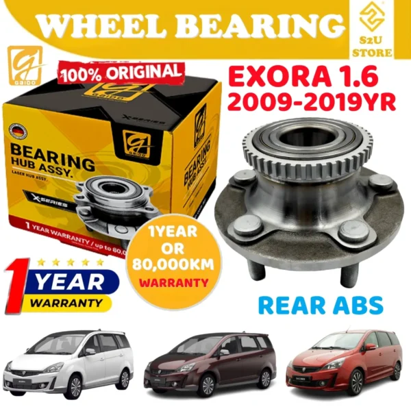 Gaido Front Rear Wheel Bearing Hub Proton Exora 1.6 Depan Belakang Bearin Tayar Kereta XPGKBA-2009AR
