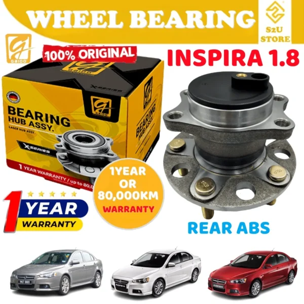 Gaido Front Rear Wheel Bearing Hub Proton Inspira 1.8 Depan Belakang Bearin Tayar Kereta XPGKBA-3000S MN101396