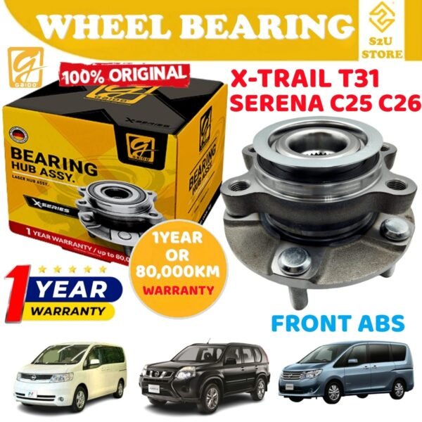 Gaido Front Rear Wheel Bearing Hub Nissan X-Trail T31 Serena Depan Belakang Bearin Tayar Kereta