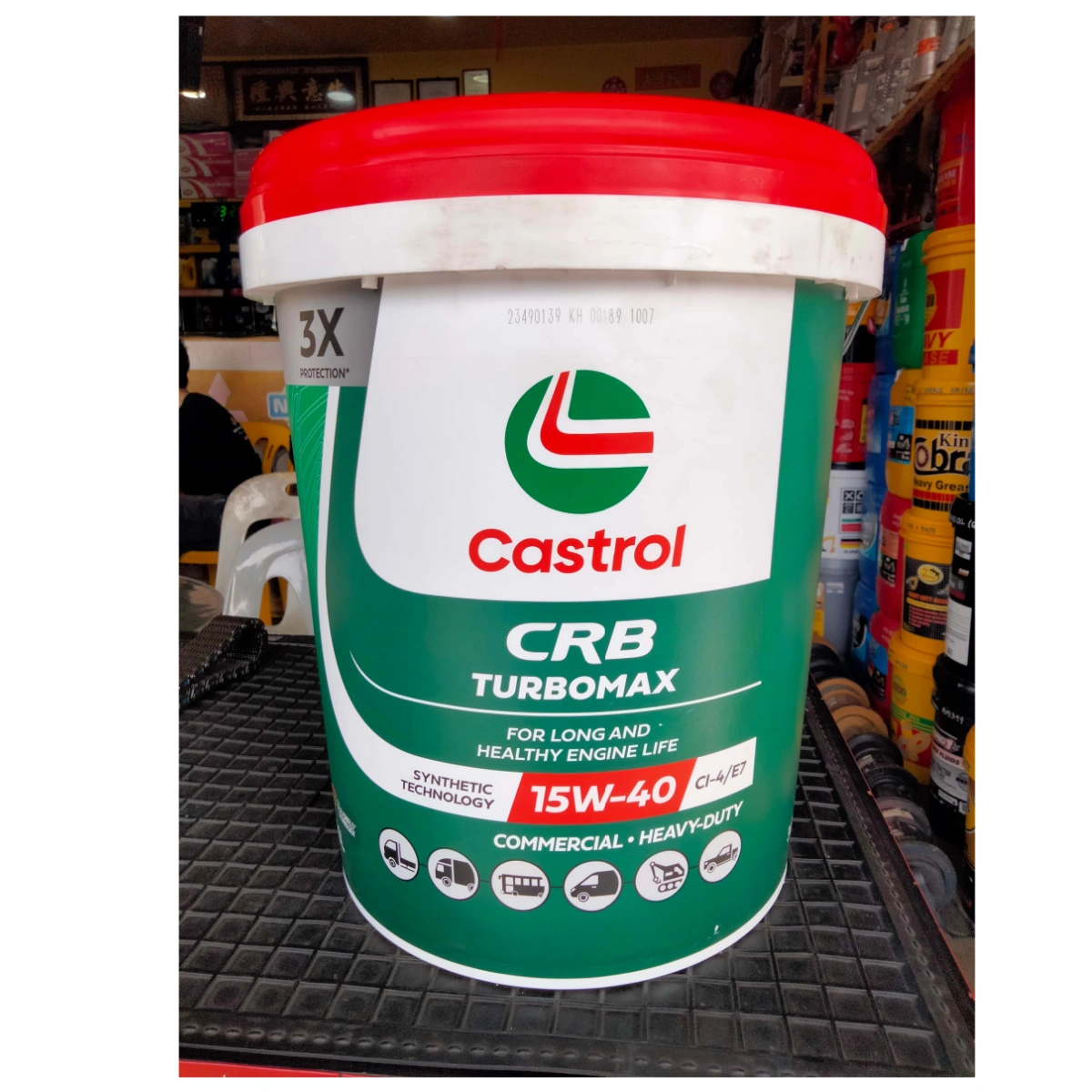 Original Engine Oil Castrol CRB Turbomax 15W40 CH-4 Diesel Truck Tractor Excavator Backhoe - Image 2