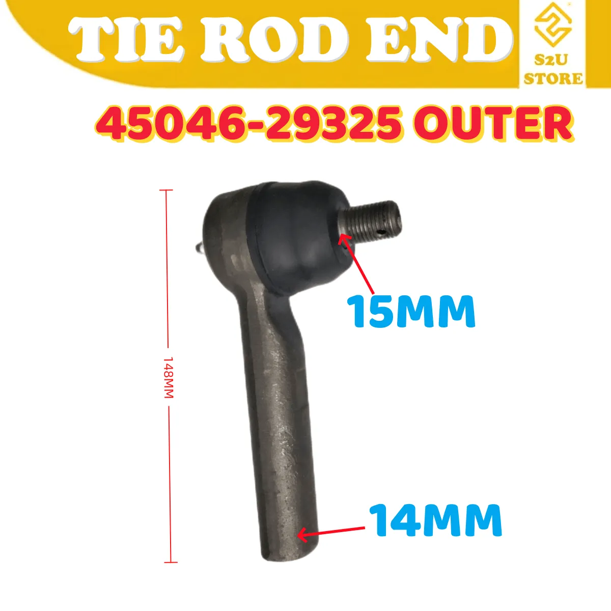 Steering Rack Tie Rod End Outer Inner Toyota Dyna LY100 Hiace Kepala Ball Joint Tayar Kereta - Image 2