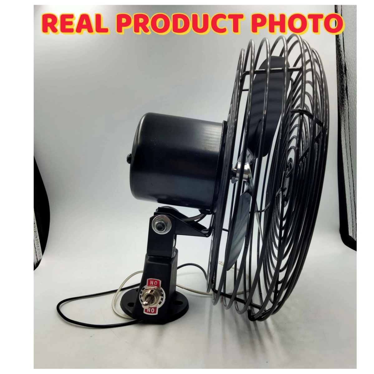 Car Oscillating Fan Car Lorry Truck DC 12 24V Fan 8 Inch Kipas Angin Lori Kepit Kereta Backhoe - Image 6