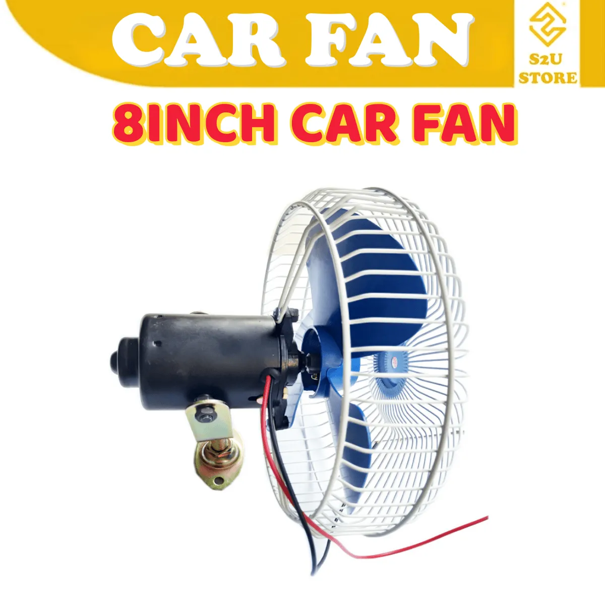 Car Oscillating Car Fan Lorry Truck DC 12V 24V Kipas Angin Lori Kereta Backhoe Excavator Tractor - Image 6