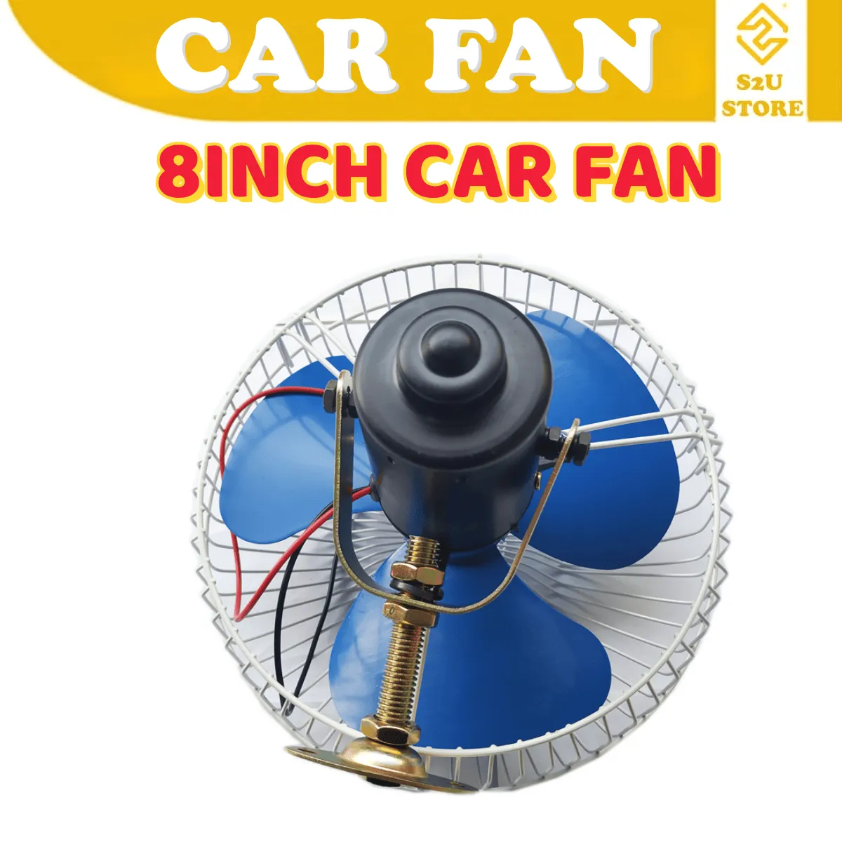 Car Oscillating Car Fan Lorry Truck DC 12V 24V Kipas Angin Lori Kereta Backhoe Excavator Tractor - Image 7