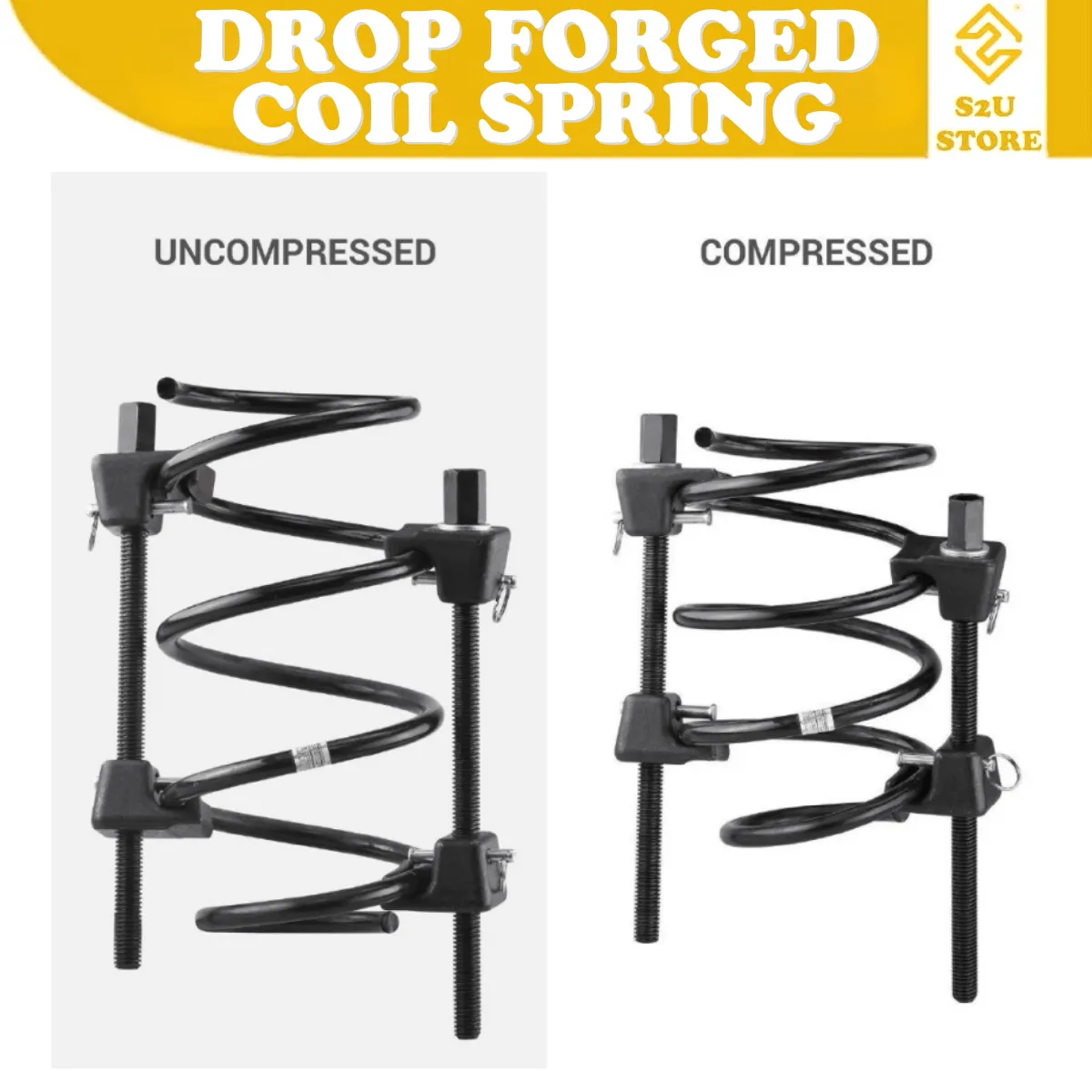 Heavy Duty Drop Forged Coil Spring Compressor 280mm 380mm Suspension Clamp Longge Auto Strut - Image 4