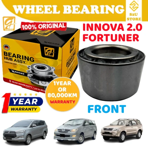 Gaido Front Wheel Bearing Hub Toyota Innova 2.0 Fortuner 2005-2016YR Depan Bearin Tayar Kereta