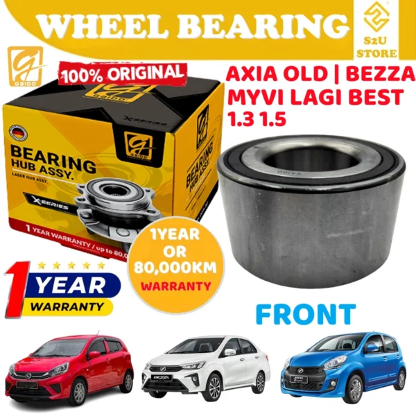 Gaido Front Wheel Bearing Hub Perodua Myvi Lagi best 1.3 1 .5 Axia Bezza Depan Bearin Tayar Kereta GDB8028-ZM