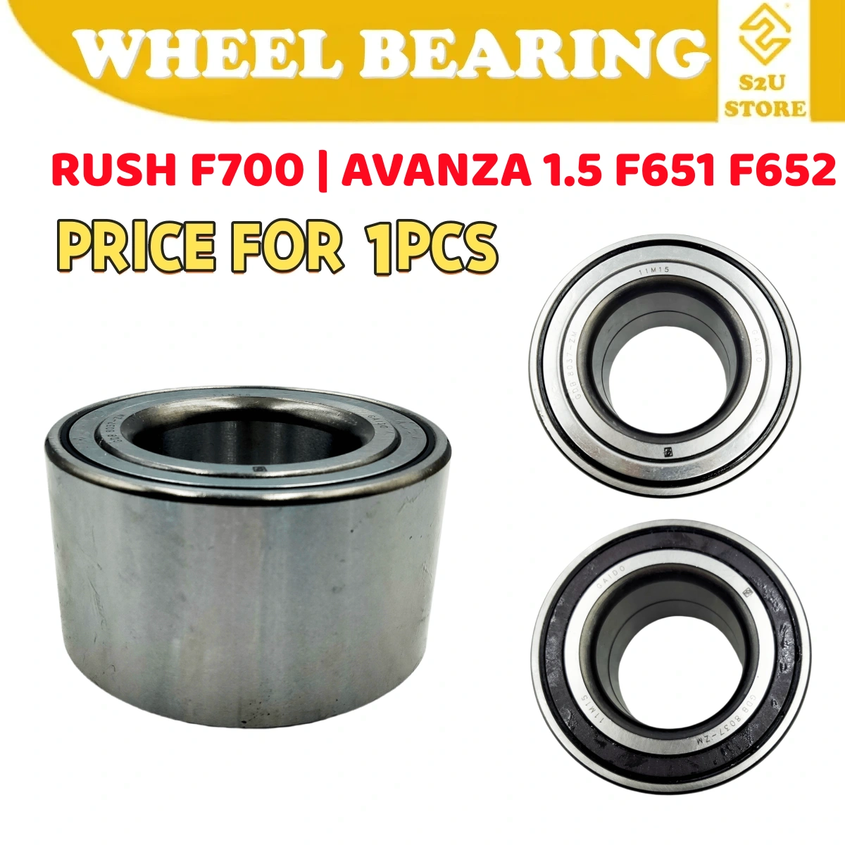 Gaido Front Wheel Bearing Hub Toyota Avanza 1.5 F651 F652 Rush F700 Depan Bearin Tayar Kereta - Image 2