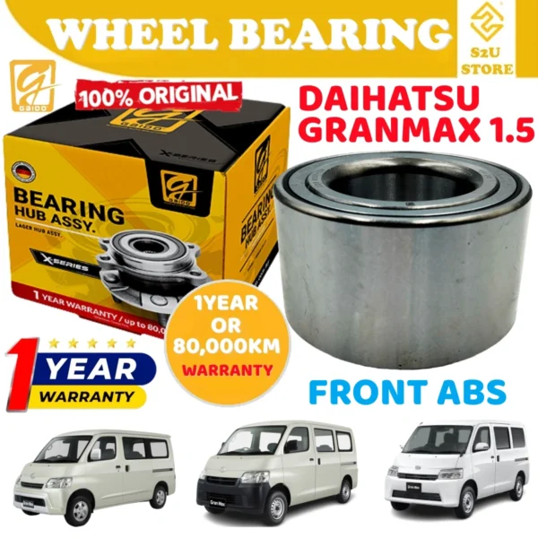 Gaido Front Wheel Bearing Hub Daihatsu Granmax 1.5 Depan Bearin Tayar Kereta GDB8037-ZM