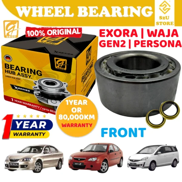 Gaido Front Wheel Bearing Hub Proton Waja Exora CPS Gen2 Persona Old Depan Bearin Tayar Kereta