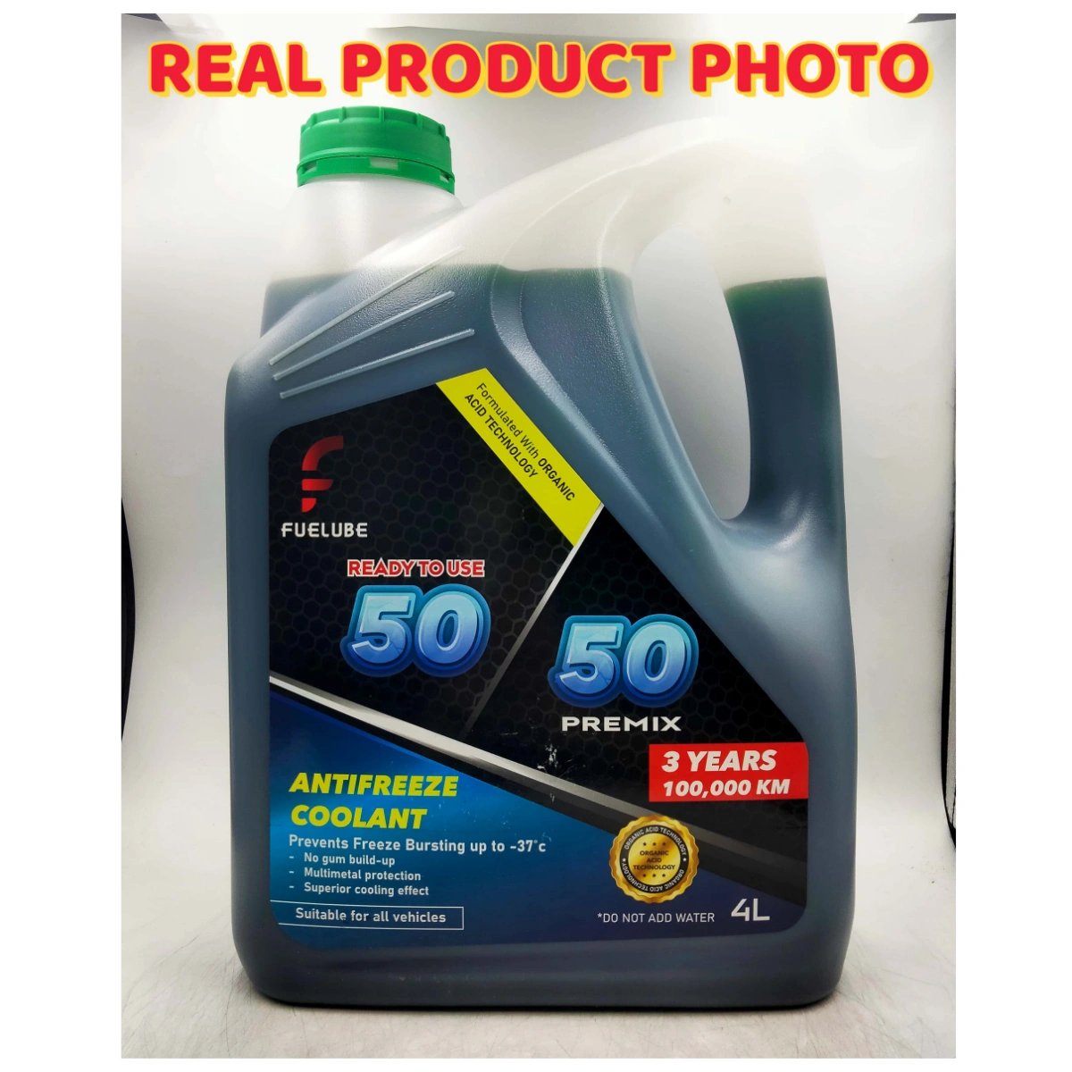 Fuelube Coolant Red Green 4Liter Car Excavator Truck Backhoe Forklift Machine 50/50 Prediluted - Image 4
