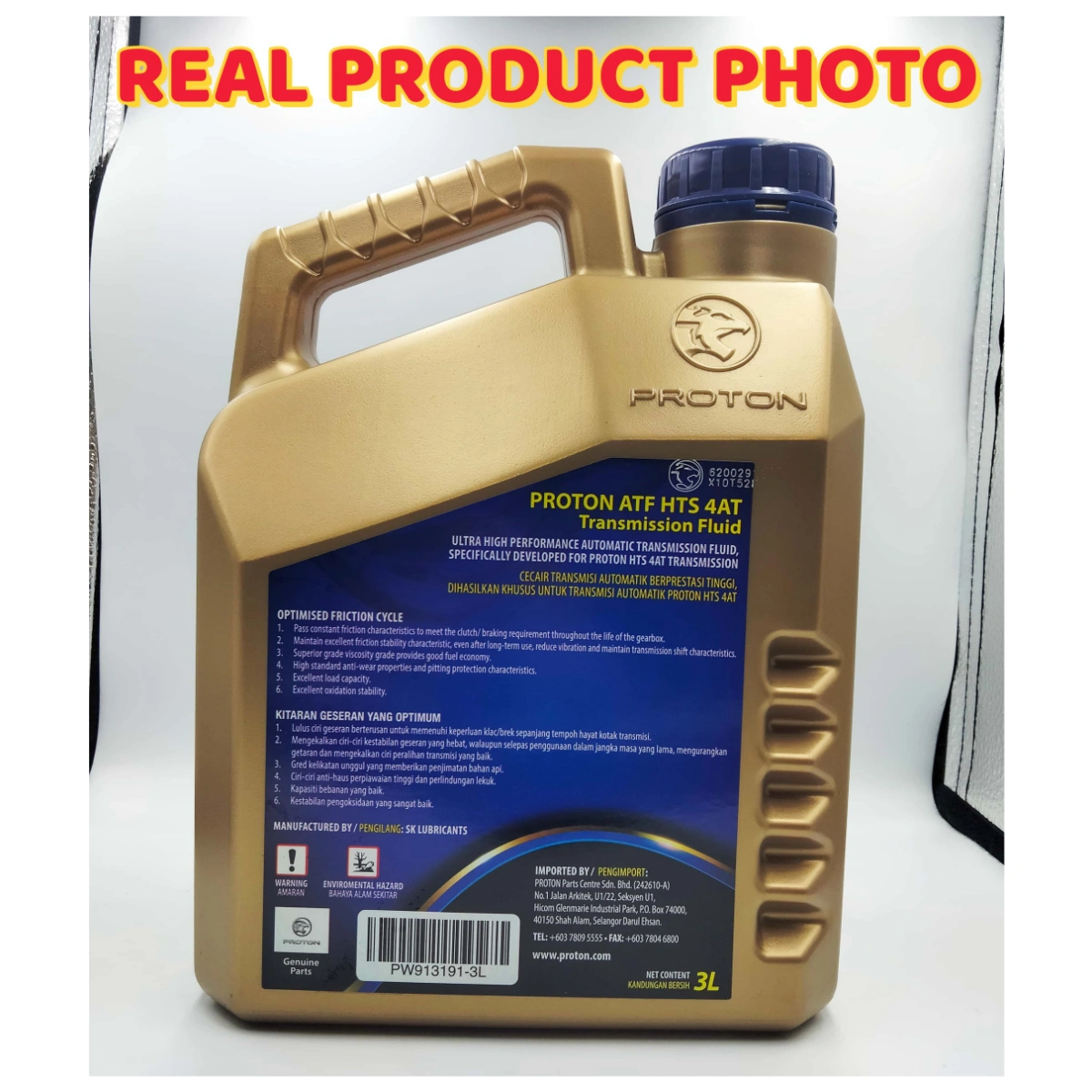 Original Gear Oil ATF 4AT HTS Auto Transmission Fluid Proton Saga VVT 2019 Minyak Gearbox Kereta - Image 5