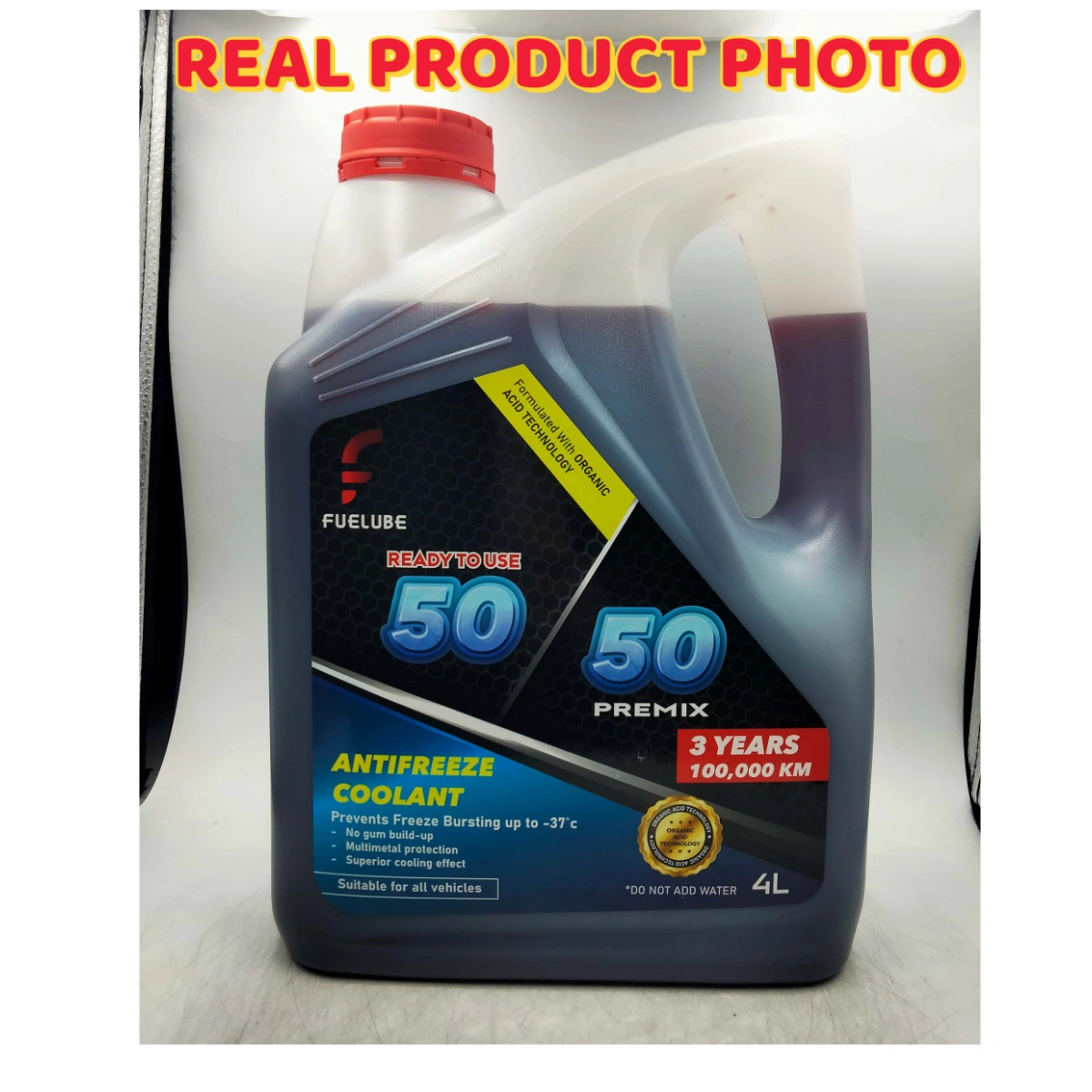 Fuelube Coolant Red Green 4Liter Car Excavator Truck Backhoe Forklift Machine 50/50 Prediluted - Image 6