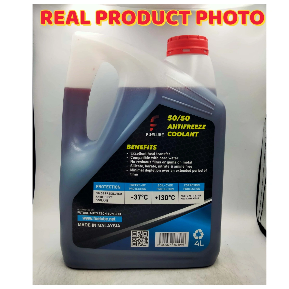 Fuelube Coolant Red Green 4Liter Car Excavator Truck Backhoe Forklift Machine 50/50 Prediluted - Image 7