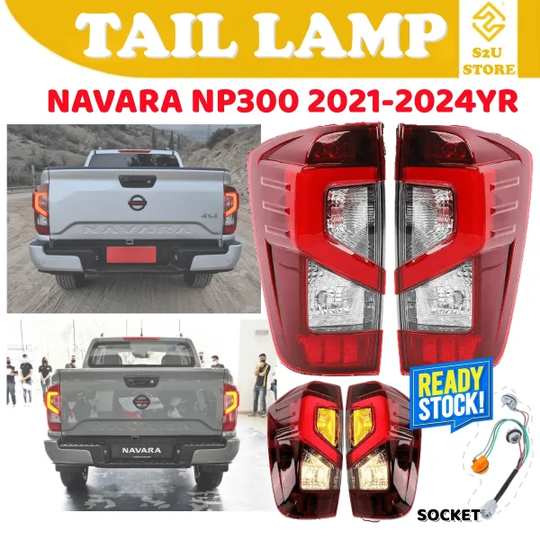 Tail Lamp Nissan Navara NP300 2021-2024YR Rear Tail Lights Bar Lampu Brek Belakang Kereta