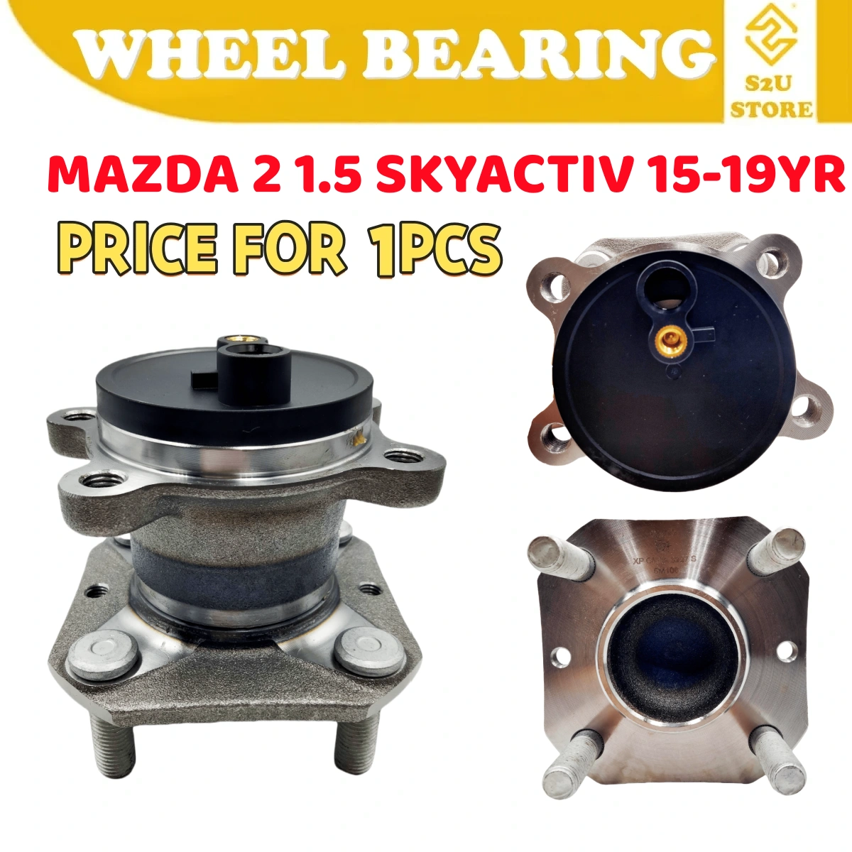 aido Rear Wheel Bearing Hub Mazda 2 1.5 Skyactiv 2015-2015YR Belakang Bearin Tayar Kereta - Image 2